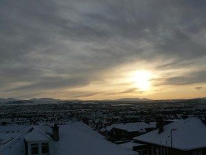 from our front window this afternoon