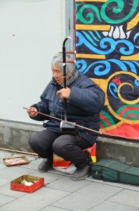 Erhu player