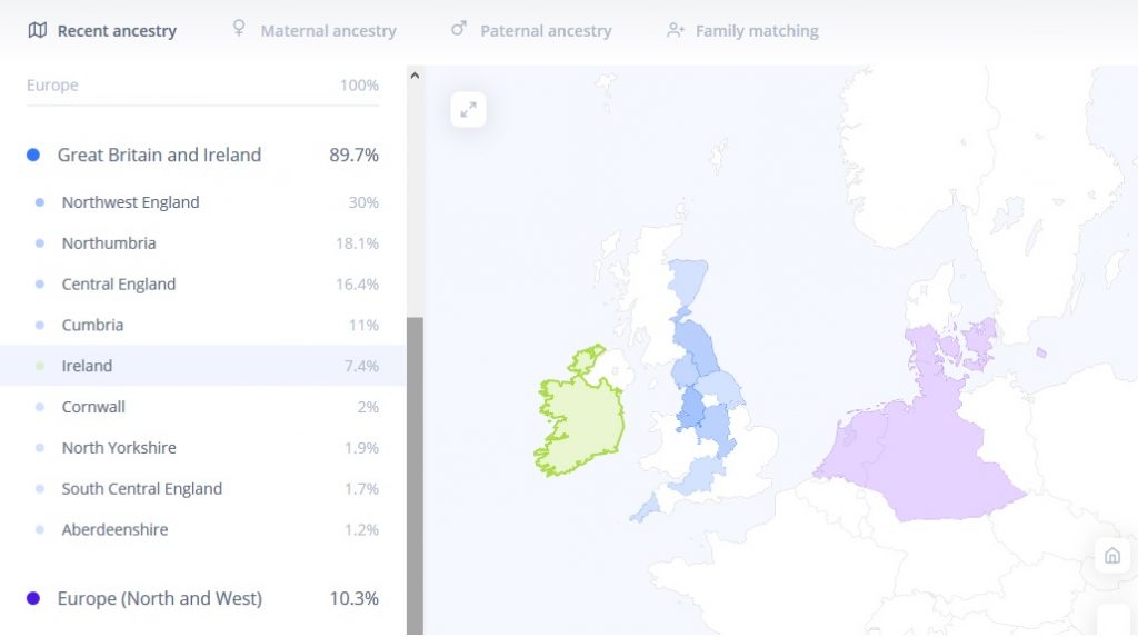 Autosomal DNA map