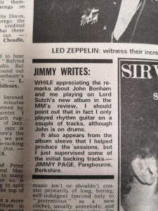 Jimmy Page Letter