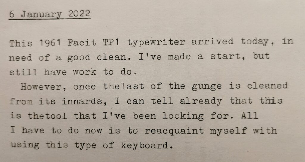 Typed Note