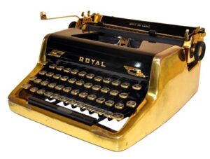 Gold-Plated Typewriter