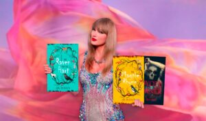 This is a fake mocked up by my friend Joe. Taylor Swift holding copies of my books